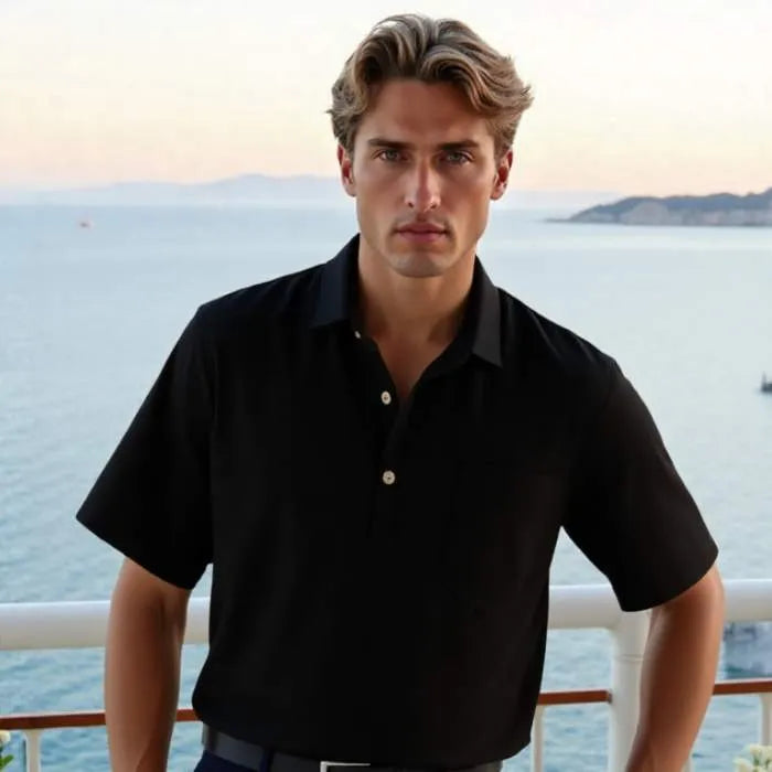 Maglia polo in lino Portofino®