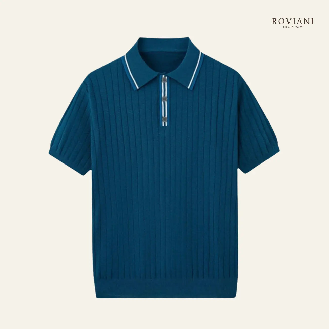 Maglia polo a costine Milano®