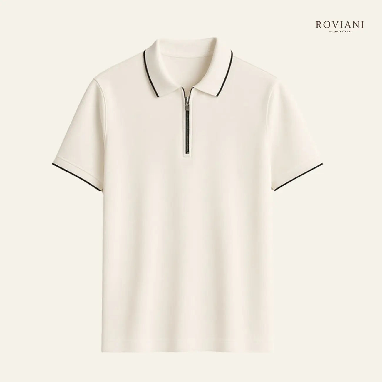 Maglia polo con zip Milano OldMoney®